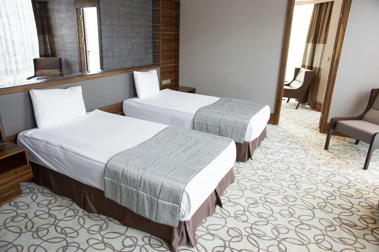 Reserved photo space for a calm Dutoren guest room interior